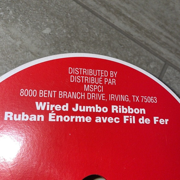 Celebrate it Tan And Red Buffalo Check Christmas Wired Ribbon - Picture 4 of 10